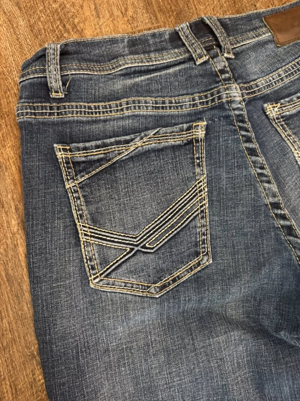 BKE Tyler Straight Leg Dark Wash Denim Jeans Size 34L